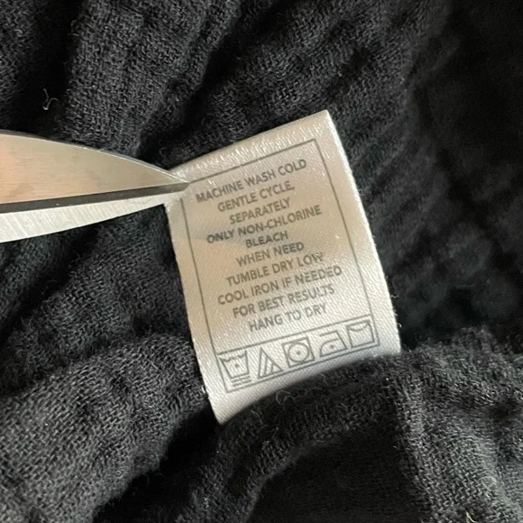 Monrow Easy Fit Black Cotton Popover Swing Dress Medium Neutral Capsule Wardrobe - Picture 5 of 10